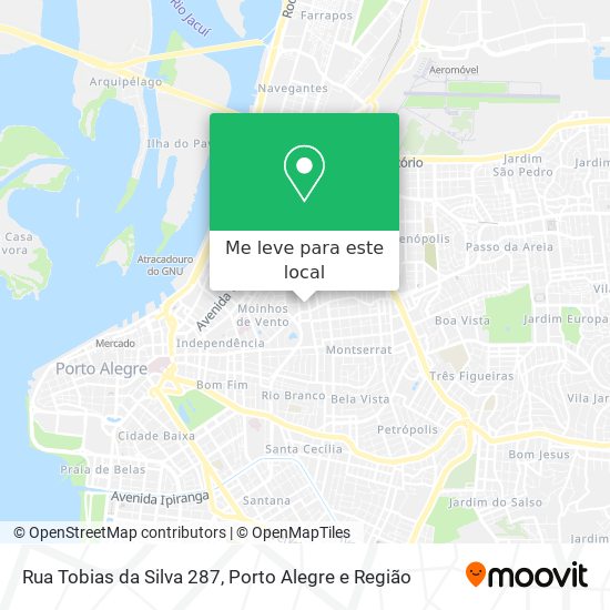 Rua Tobias da Silva 287 mapa