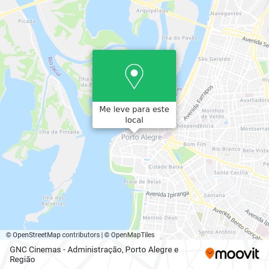 GNC Cinemas - Administração mapa