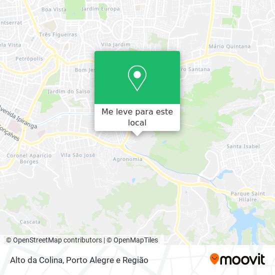 Alto da Colina mapa
