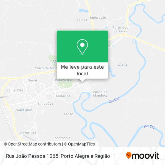 Rua João Pessoa 1065 mapa