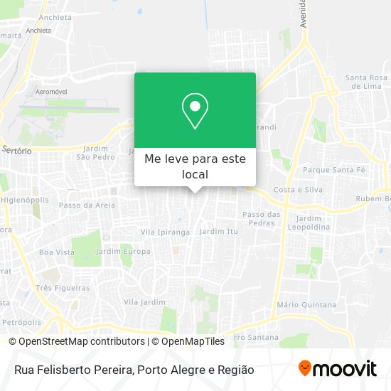 Rua Felisberto Pereira mapa