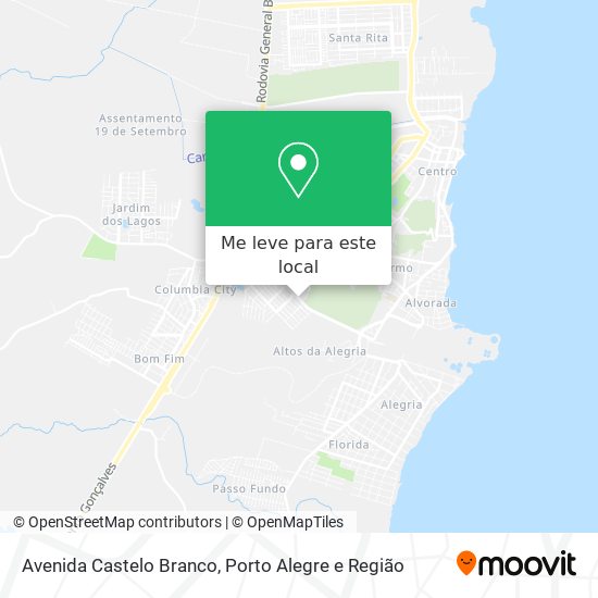 Avenida Castelo Branco mapa