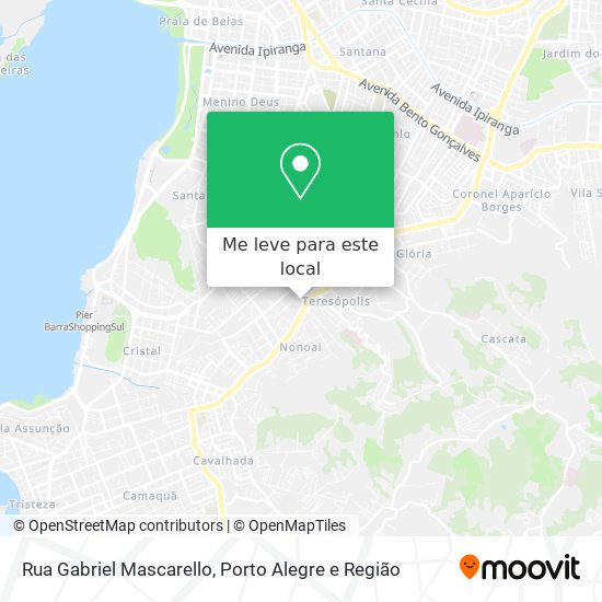 Rua Gabriel Mascarello mapa