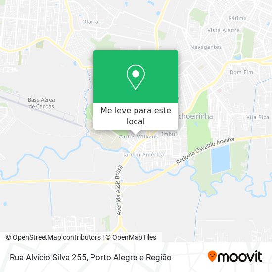 Rua Alvício Silva 255 mapa