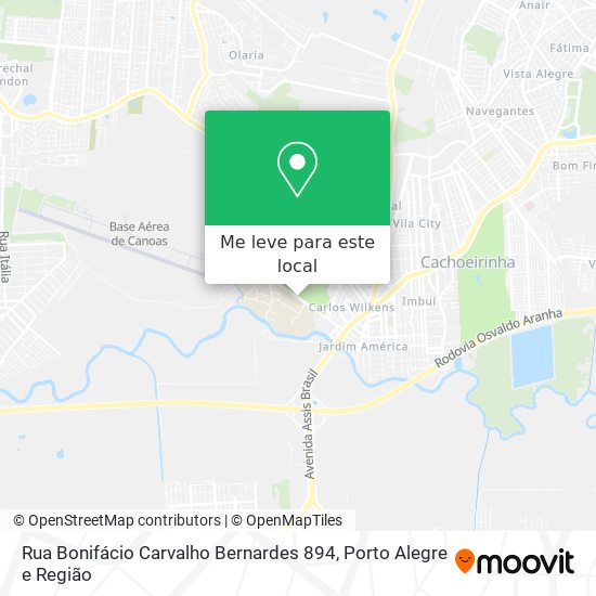 Rua Bonifácio Carvalho Bernardes 894 mapa