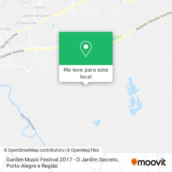 Garden Music Festival 2017 - O Jardim Secreto mapa