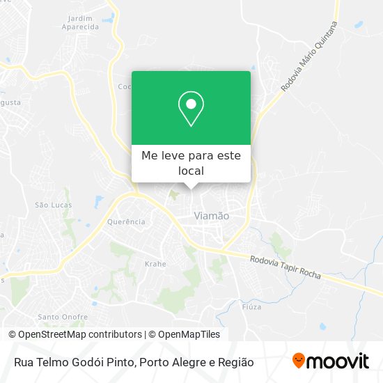 Rua Telmo Godói Pinto mapa