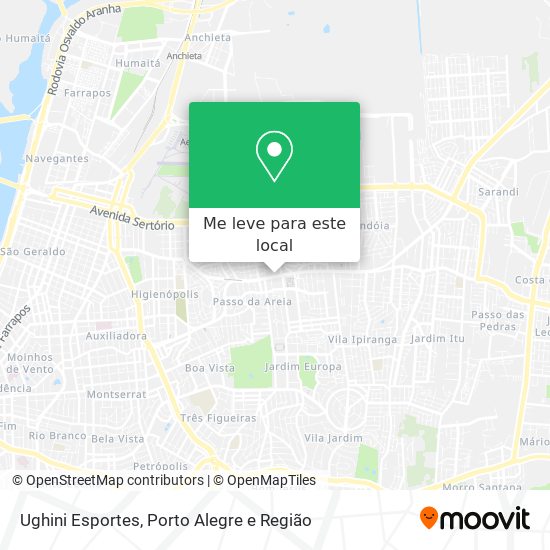Ughini Esportes mapa