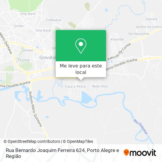 Rua Bernardo Joaquim Ferreira 624 mapa