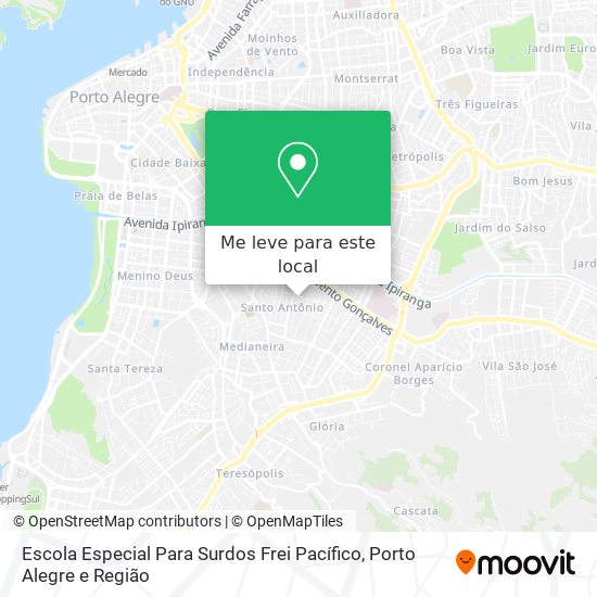 Escola Especial Para Surdos Frei Pacífico mapa