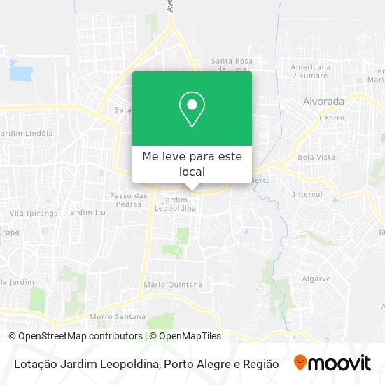 Lotação Jardim Leopoldina mapa