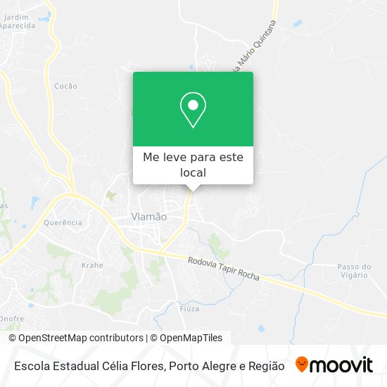 Escola Estadual Célia Flores mapa