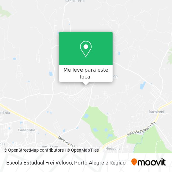 Escola Estadual Frei Veloso mapa