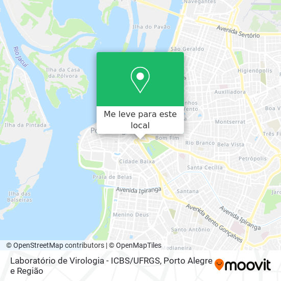 Laboratório de Virologia	- ICBS / UFRGS mapa