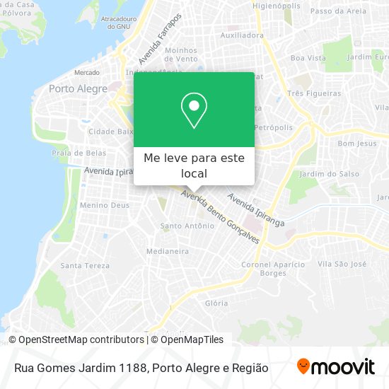 Rua Gomes Jardim 1188 mapa