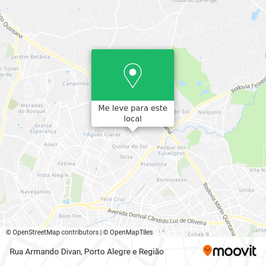 Rua Armando Divan mapa