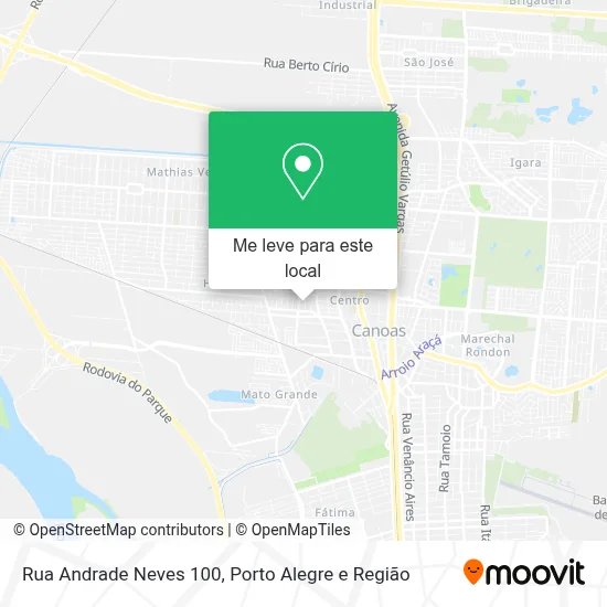 Rua Andrade Neves 100 mapa