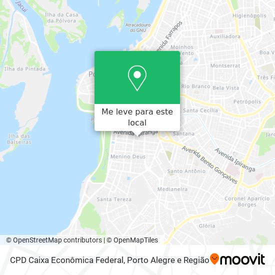 CPD Caixa Econômica Federal mapa