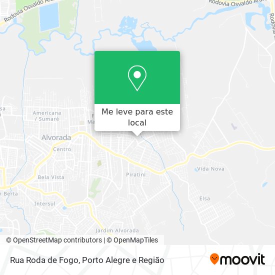 Rua Roda de Fogo mapa