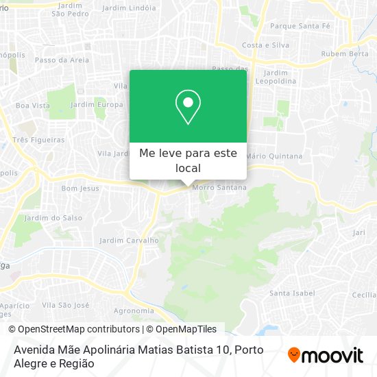 Avenida Mãe Apolinária Matias Batista 10 mapa