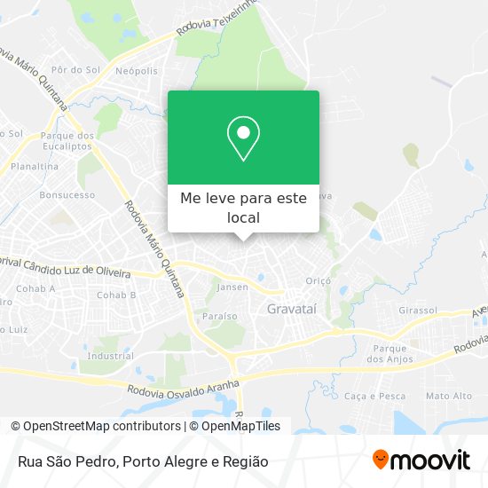 Rua São Pedro mapa