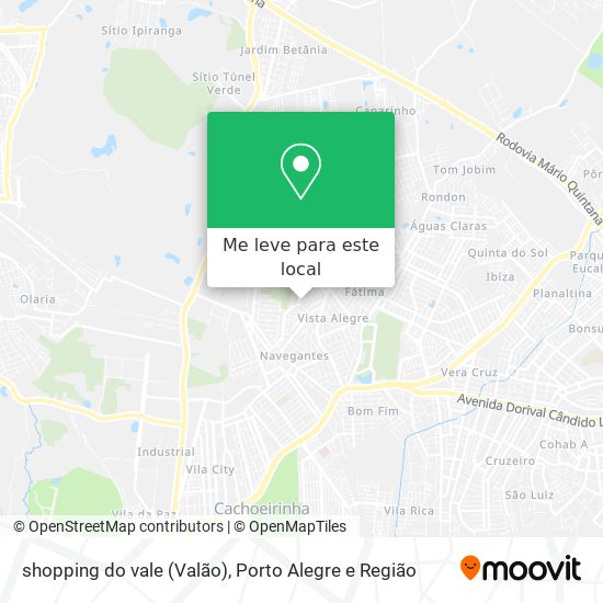 shopping do vale (Valão) mapa