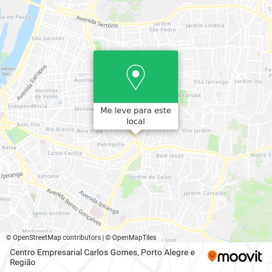 Centro Empresarial Carlos Gomes mapa
