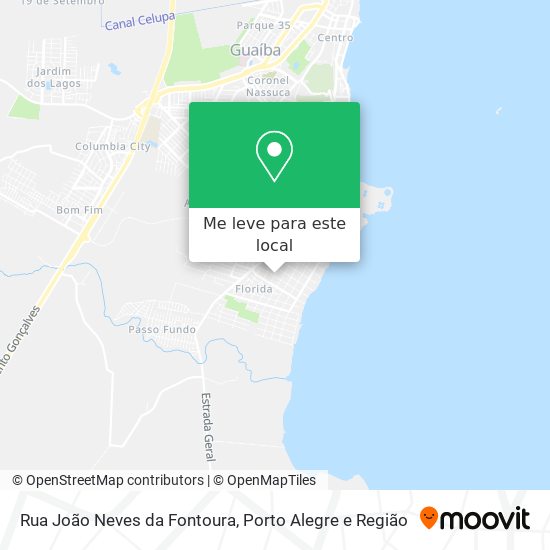 Rua João Neves da Fontoura mapa