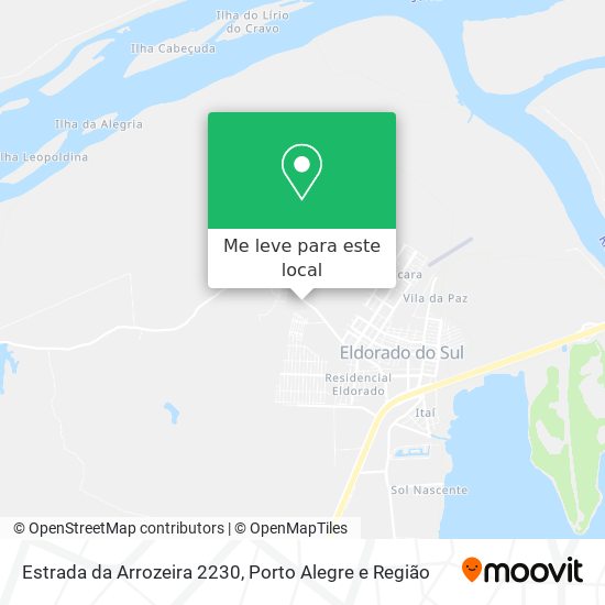 Estrada da Arrozeira 2230 mapa