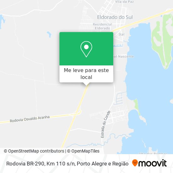 Rodovia BR-290, Km 110 s/n mapa