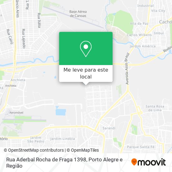 Rua Aderbal Rocha de Fraga 1398 mapa