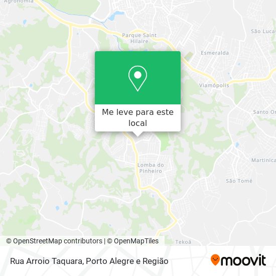 Rua Arroio Taquara mapa
