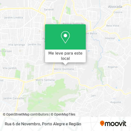Rua 6 de Novembro mapa