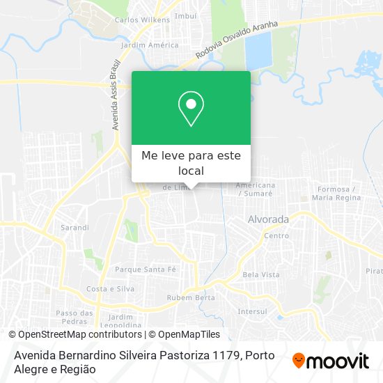 Avenida Bernardino Silveira Pastoriza 1179 mapa