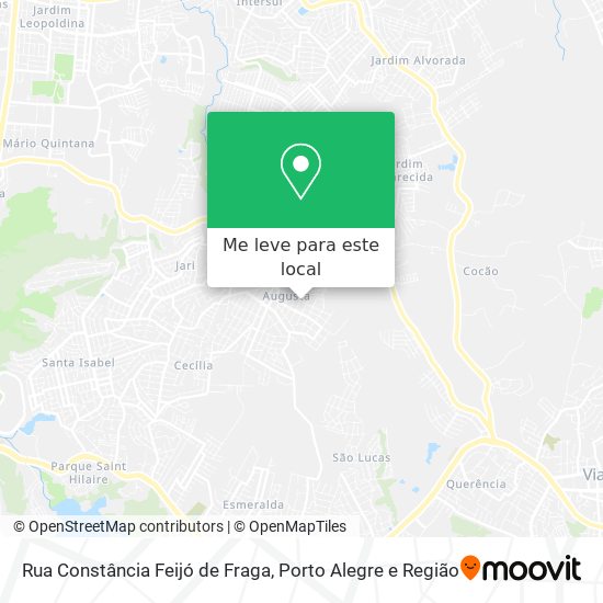 Rua Constância Feijó de Fraga mapa