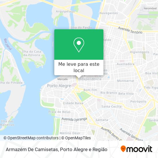 Armazém De Camisetas mapa