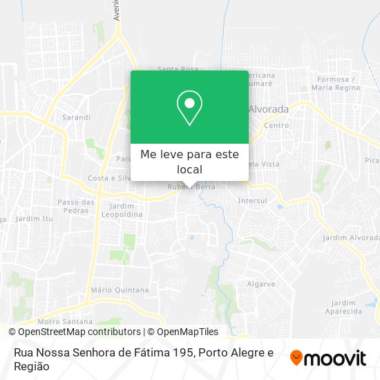 Rua Nossa Senhora de Fátima 195 mapa