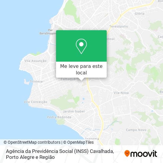 Agência da Previdência Social (INSS) Cavalhada mapa