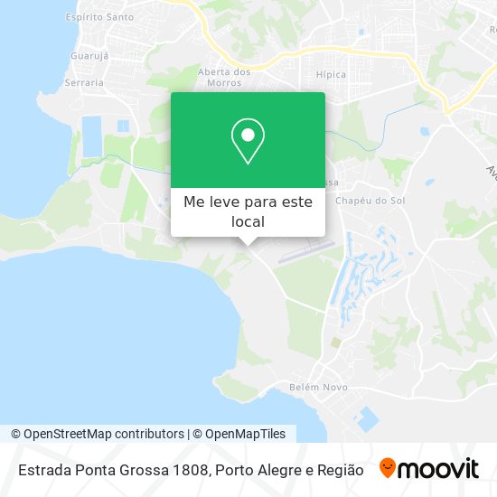 Estrada Ponta Grossa 1808 mapa