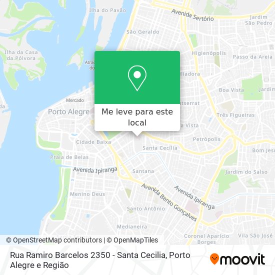 Rua Ramiro Barcelos 2350 - Santa Cecilia mapa