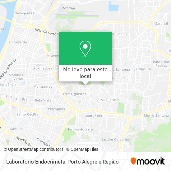 Laboratório Endocrimeta mapa