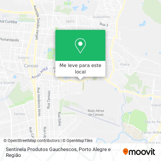 Sentinela Produtos Gauchescos mapa