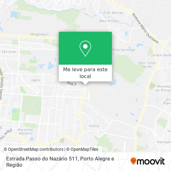 Estrada Passo do Nazário 511 mapa
