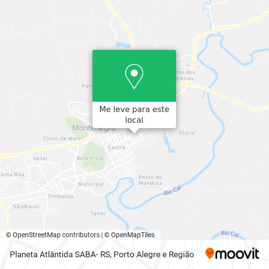Planeta Atlântida SABA- RS mapa