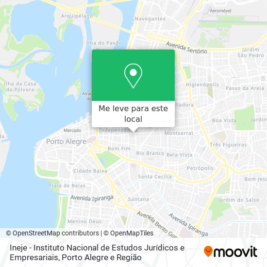 Ineje - Instituto Nacional de Estudos Jurídicos e Empresariais mapa