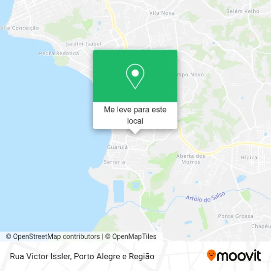 Rua Victor Issler mapa