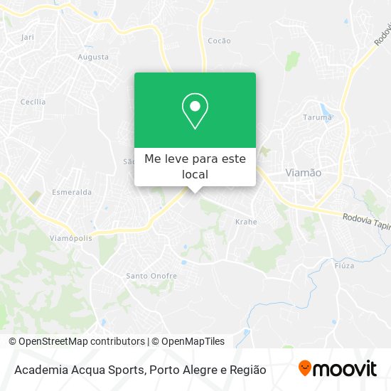 Academia Acqua Sports mapa