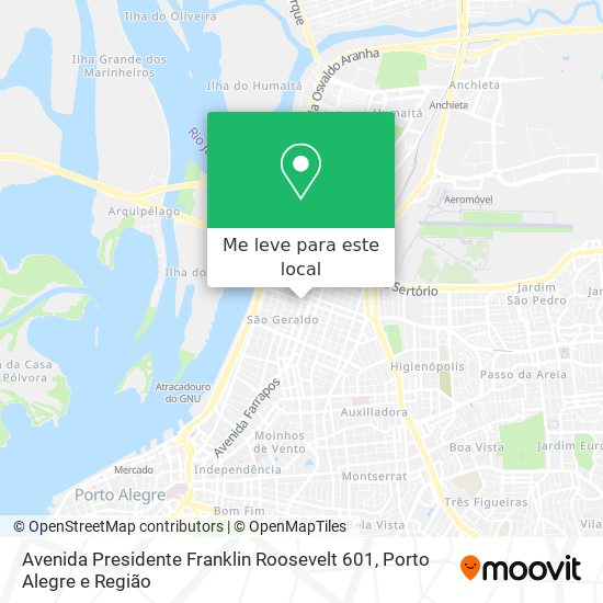 Avenida Presidente Franklin Roosevelt 601 mapa