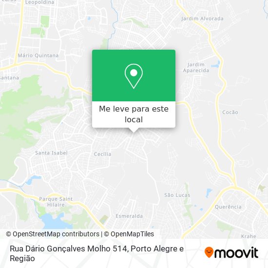 Rua Dário Gonçalves Molho 514 mapa