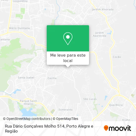 Rua Dário Gonçalves Molho 514 mapa